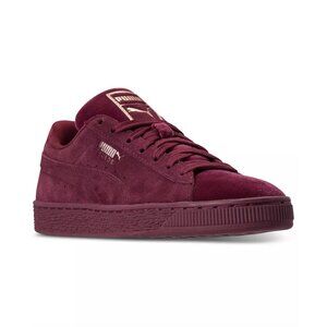 Puma Women's Puma Suede 'Classic Velvet - Dark Jasper' Sneakers, Size 8